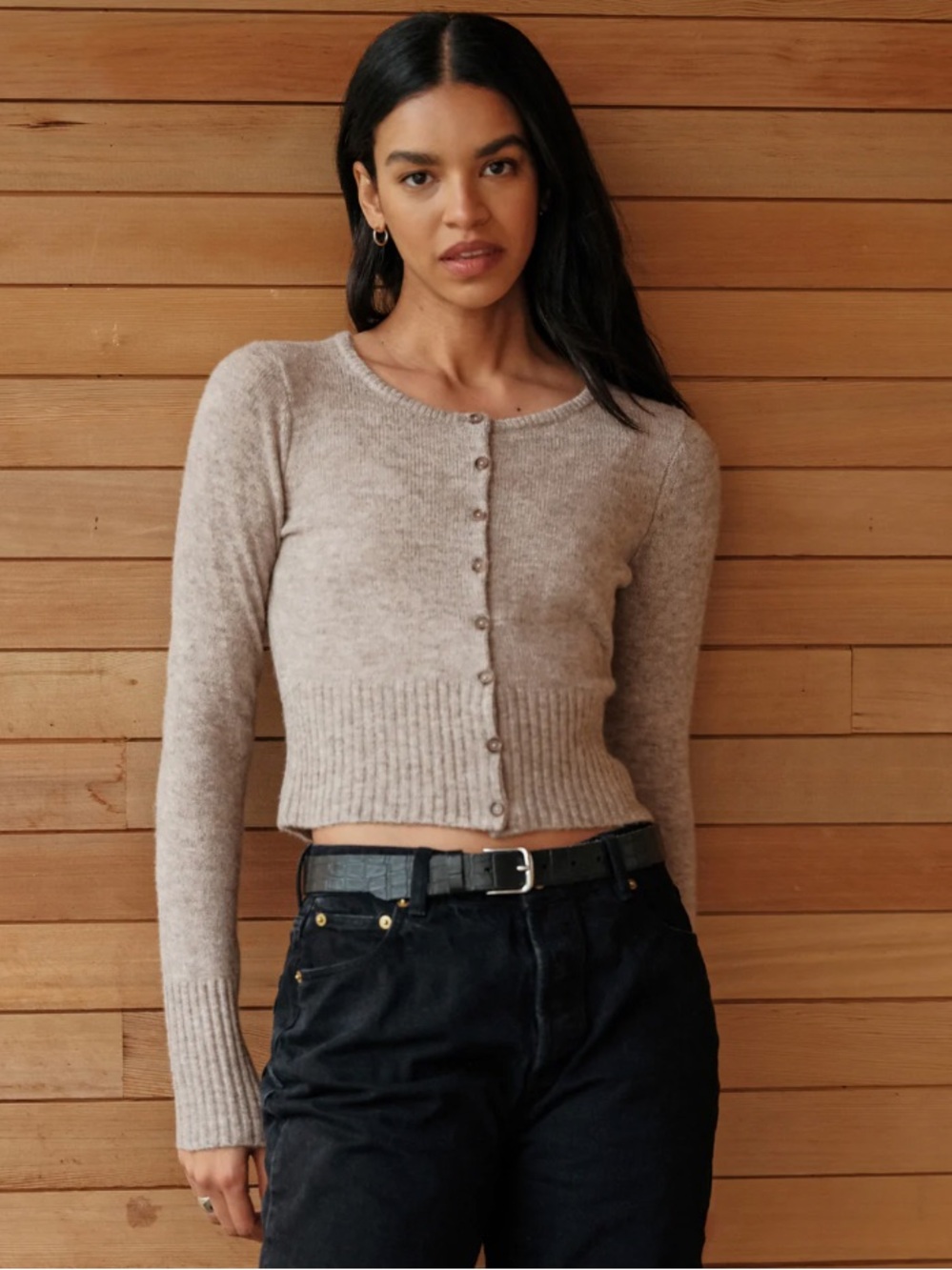 Jenni Kayne Finley Cropped Cashmere Cardigan